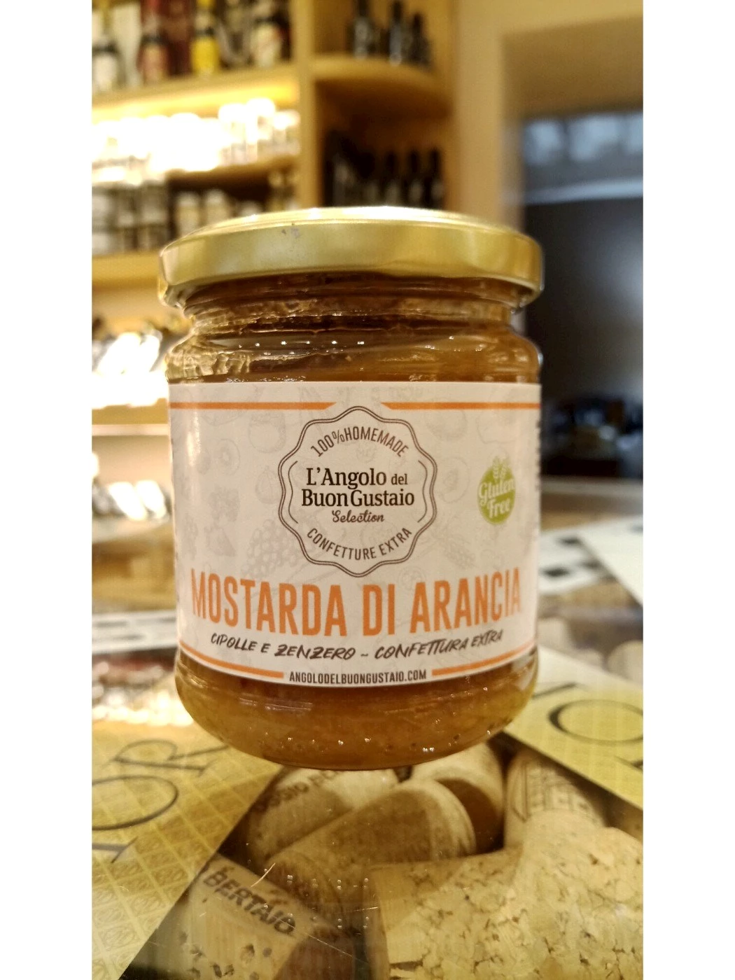MOSTARDA DI ARANCIA DA 210 GR.