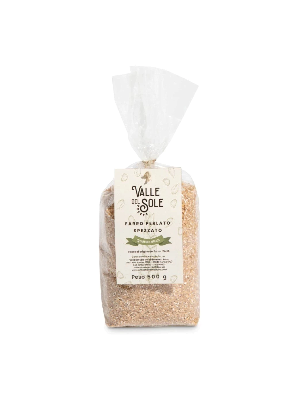 Farro perlato intero La valle del Sole - 500 gr