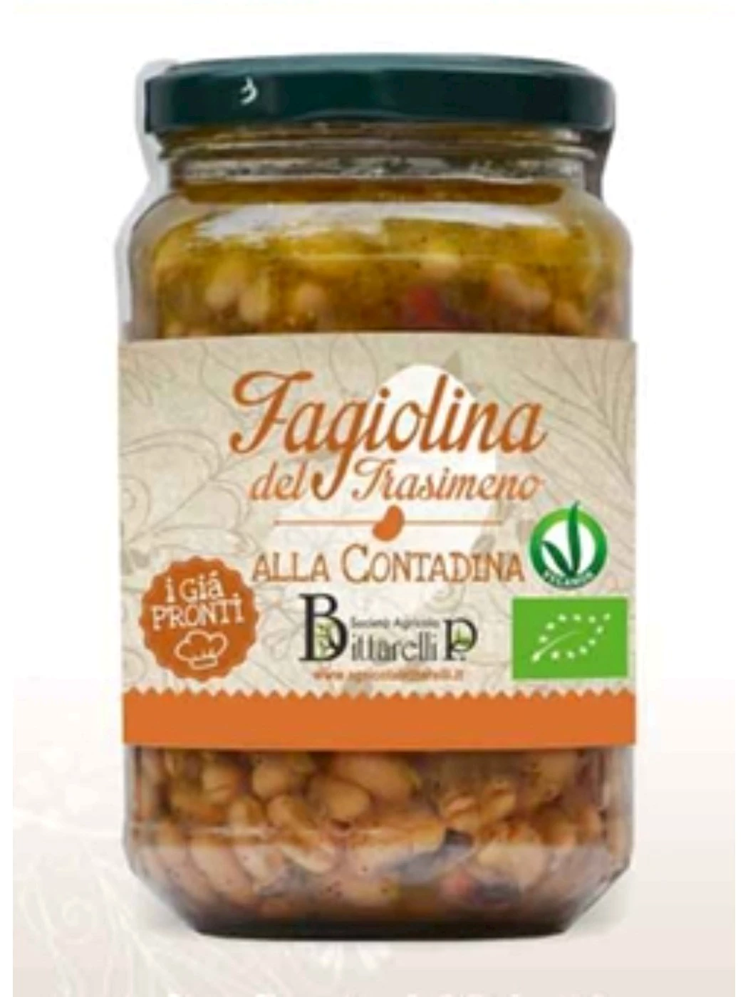 FAGIOLINA DEL TRASIMENO ALLA CONTADINA  350 g. - BITTARELLI
