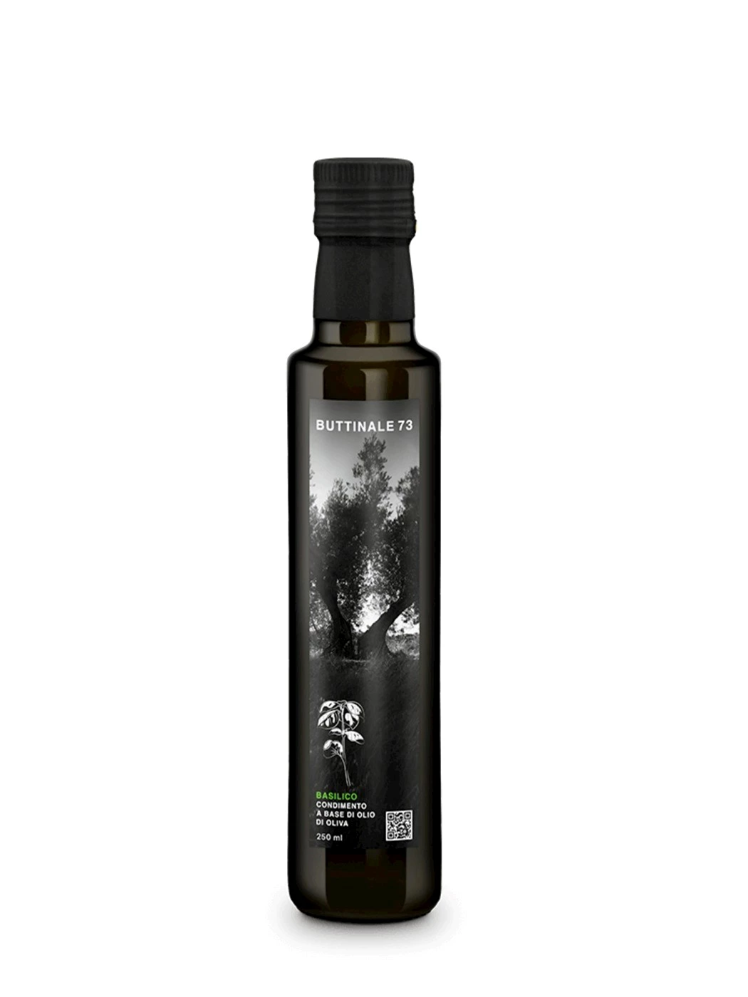 OLIO DI OLIVA AL BASILICO BUTTINALE 73 - 250 ml