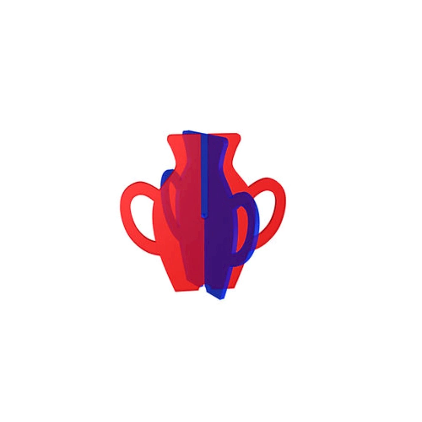 Orecchino 3D Anfora Placcato Oro Giallo