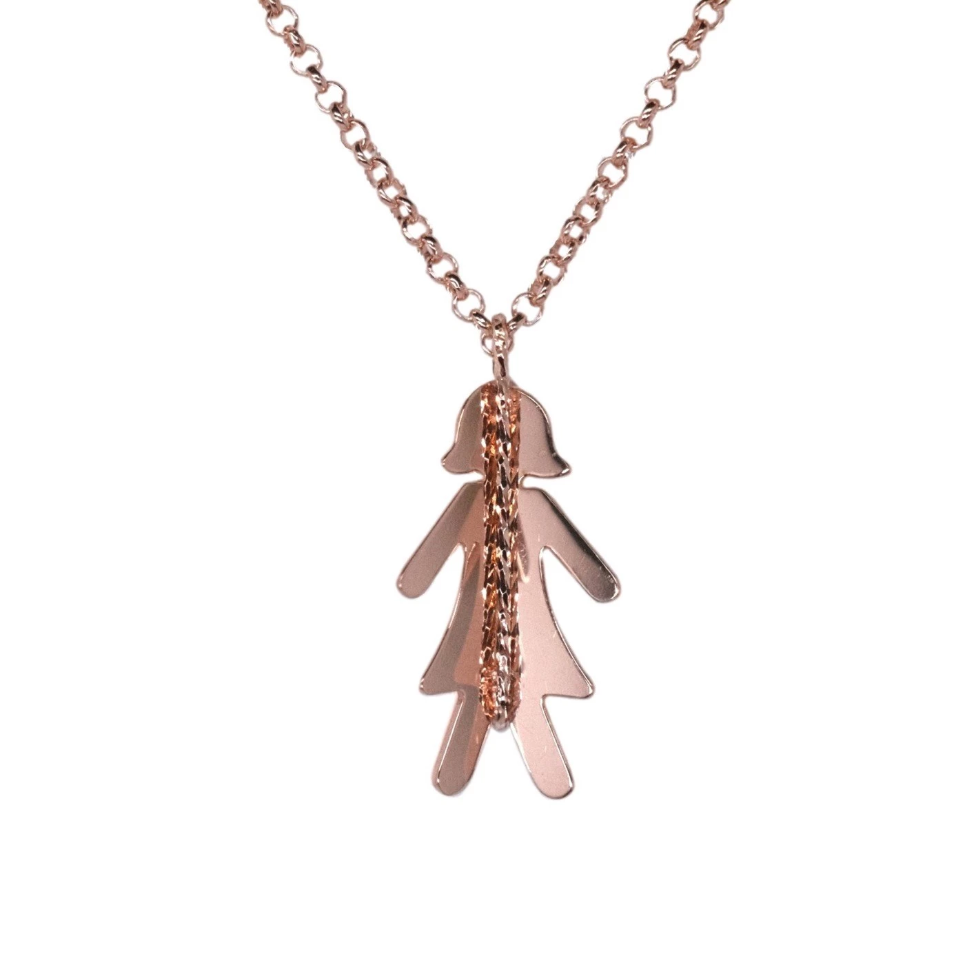 Collana 3D Bambina Placcato Oro Rosa