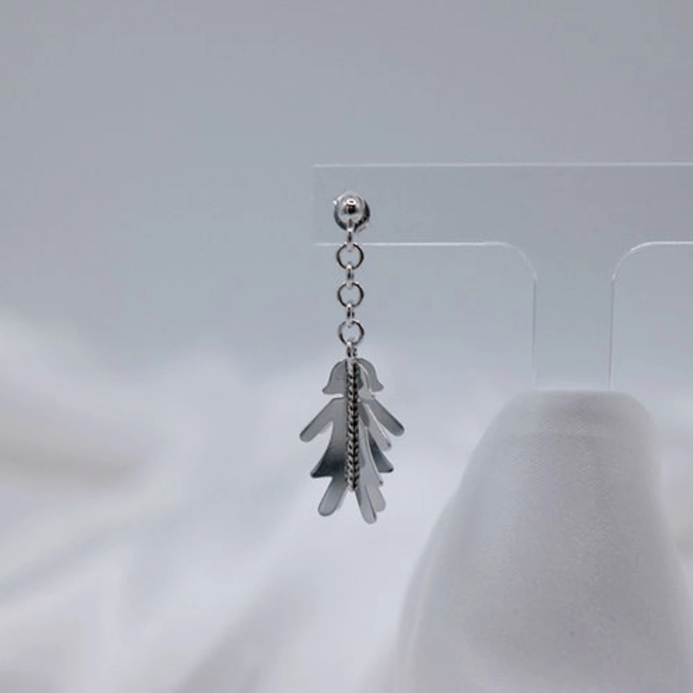 Orecchino 3D Bambina Argentato