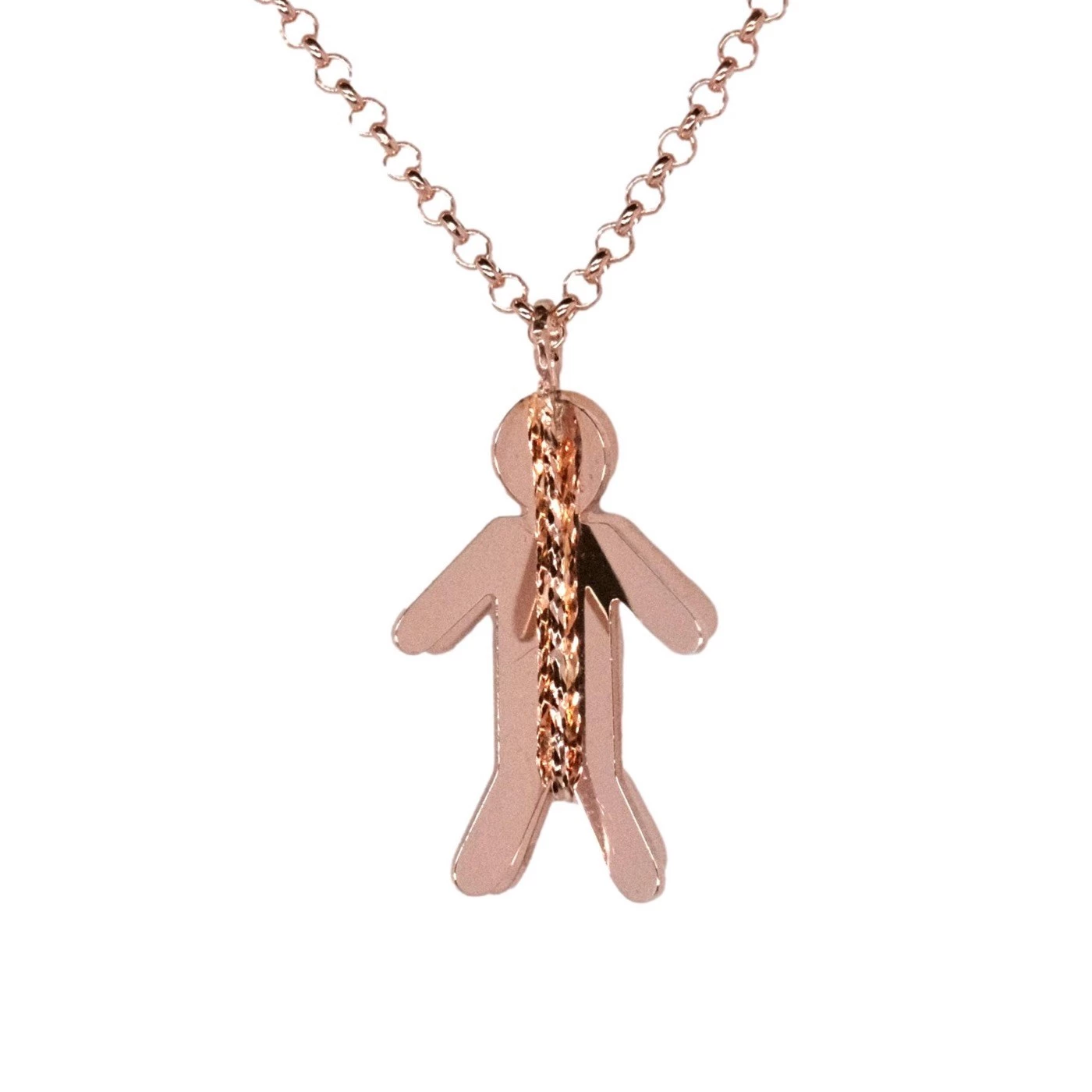 Collana 3D Bambino Placcato Oro Rosa