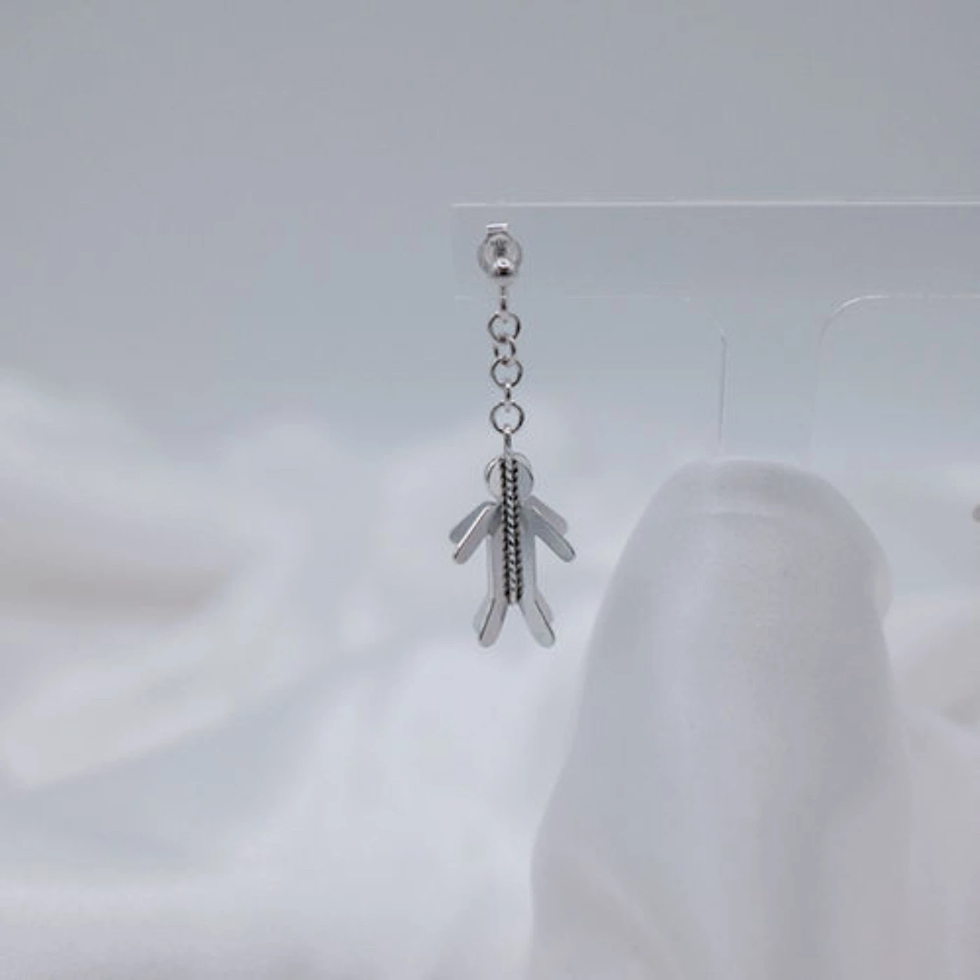 Orecchino 3D Bambino Argentato