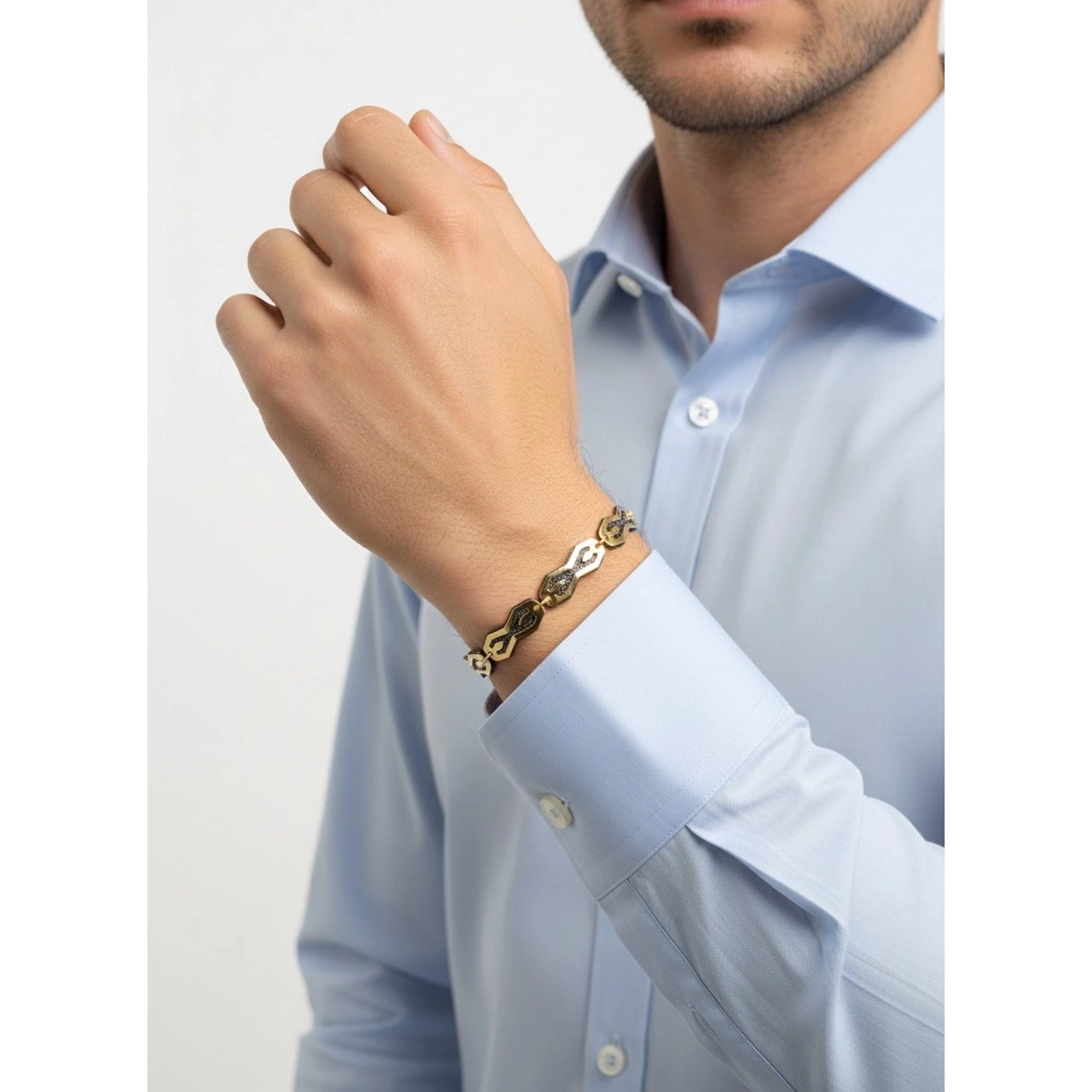 Bracciale uomo giallo e nero - Bugn 11