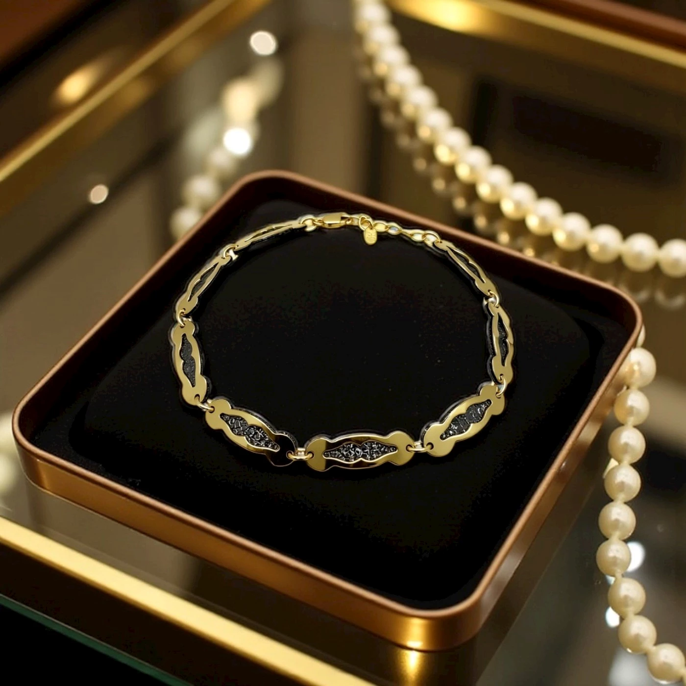 Bracciale uomo giallo nero