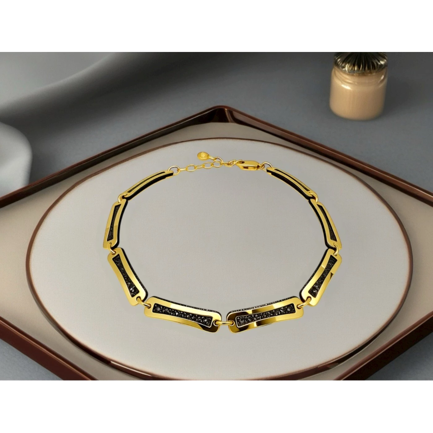 Bracciale Uomo Giallo Nero