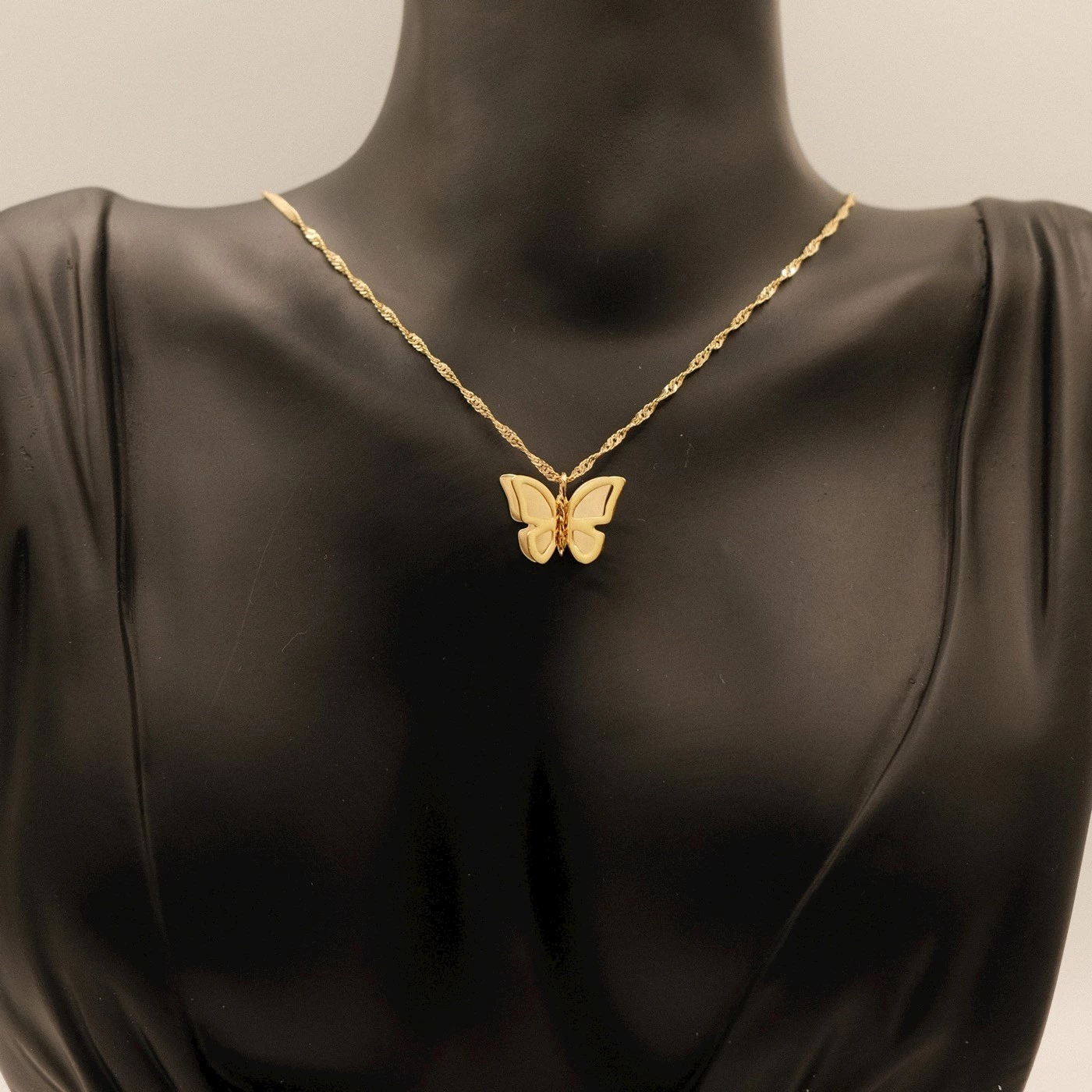 Collana Farfalla Gialla Placcata Oro Giallo