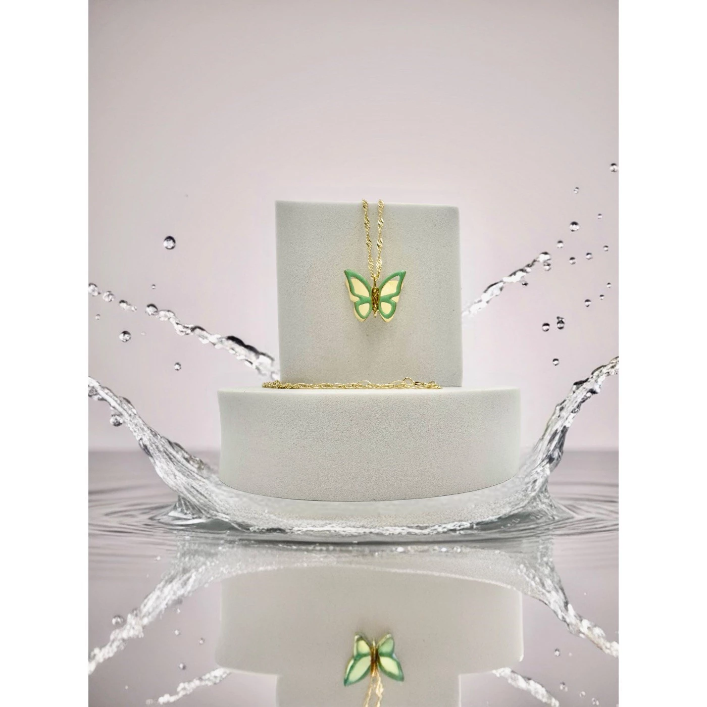 Collana farfalla Placcata Oro Giallo