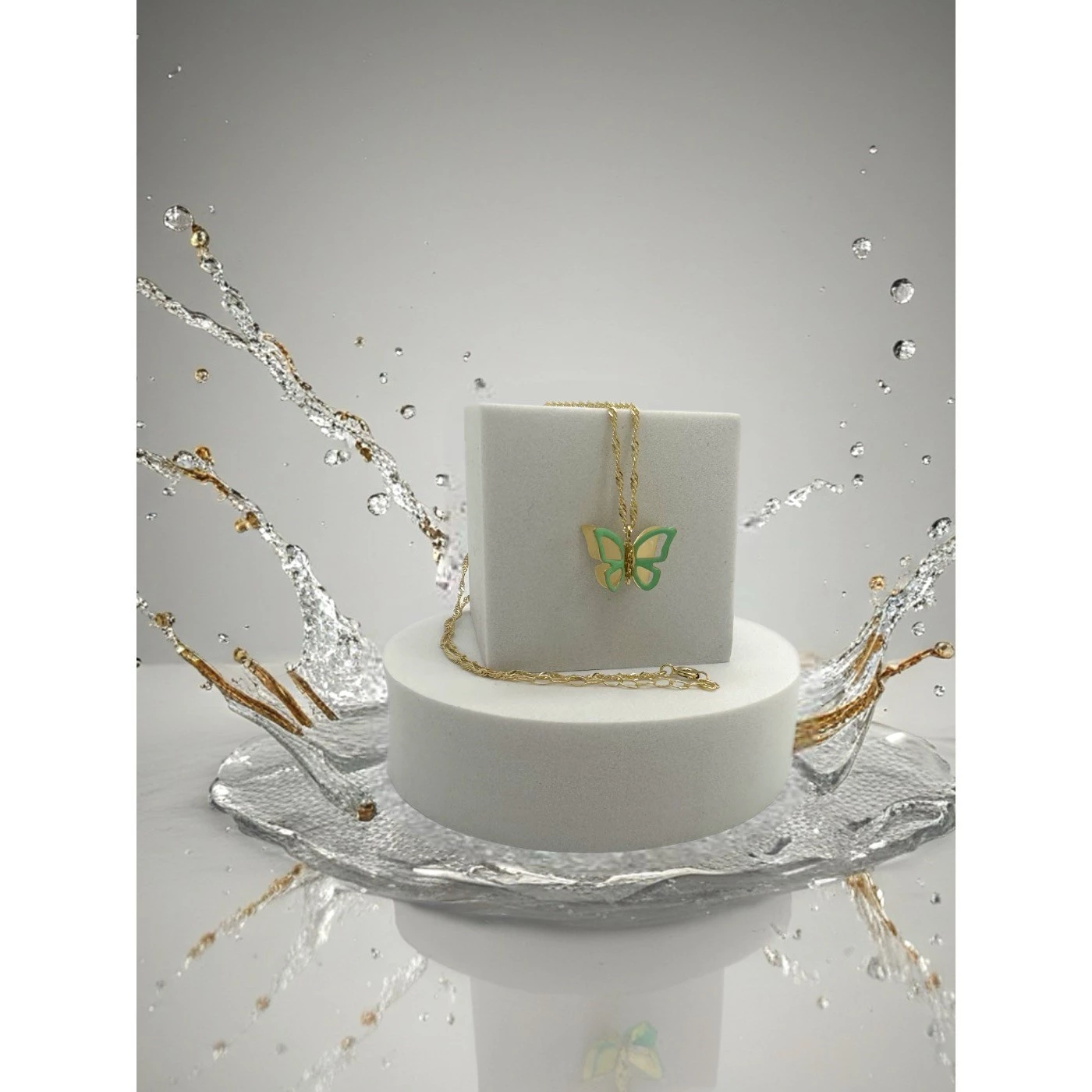 Collana farfalla Placcata Oro Giallo