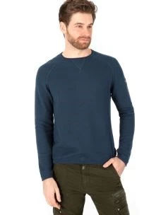 TIMEZONE HONEYCOMB CREWNECK MAGLIONE UOMO IN COTONE