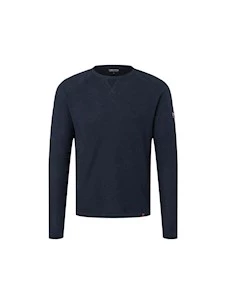 TIMEZONE SPIRAL KNIT CREWNECK MAGLIONE UOMO IN COTONE