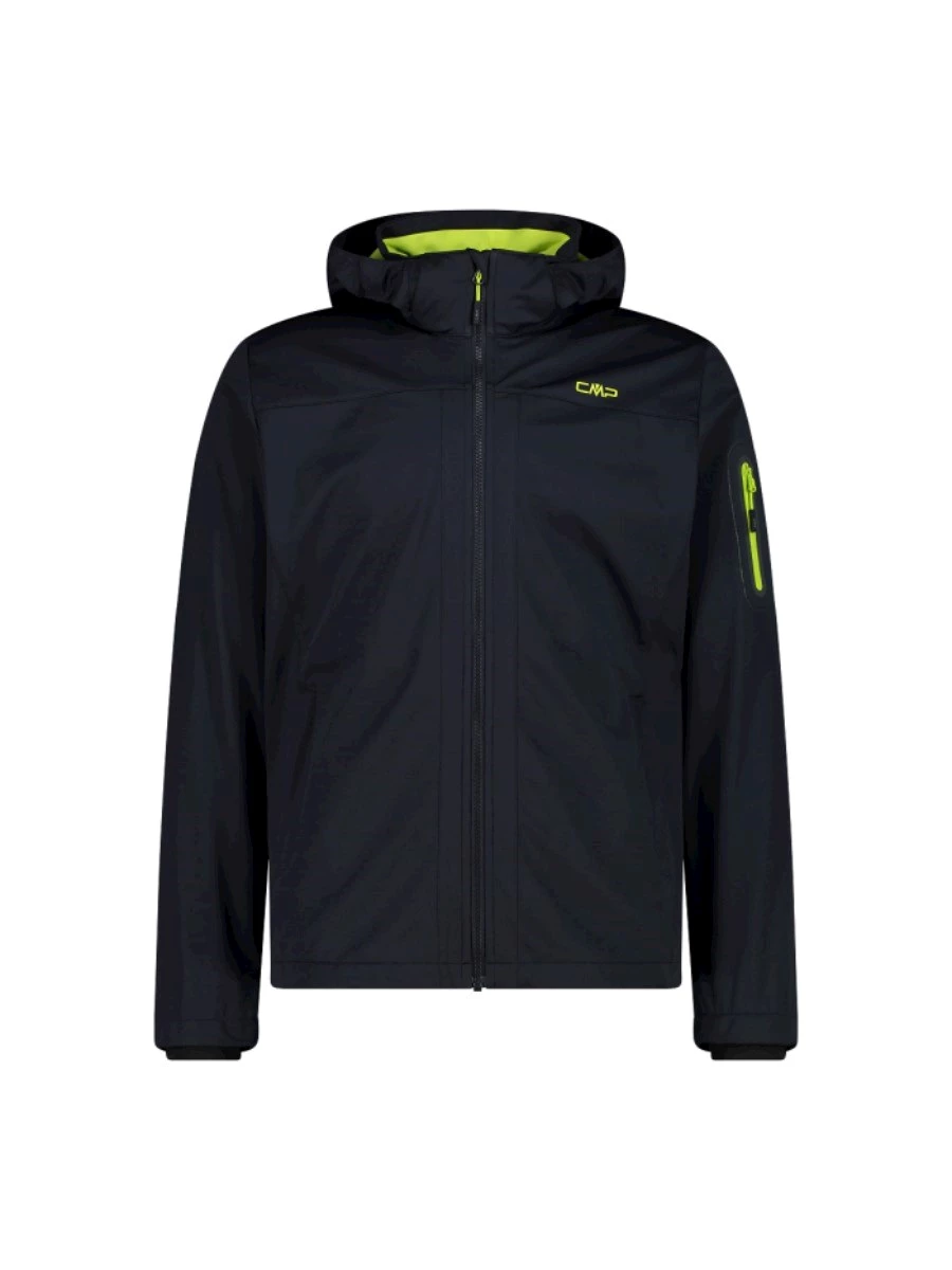 Giacca in Light Softshell con cappuccio staccabile da uomo
