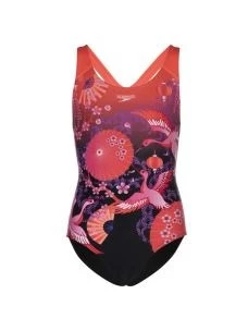 SPEEDO CRANE BLOSSOM PLMT DIGI COSTUME NUOTO BIMBA