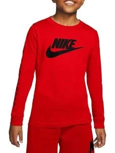 NIKE NSW TEE LS FUTURA T-SHIRT BAMBINO MANICA LUNGA