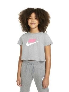 NIKE NSW TEE CROP FUTURA T-SHIRT GIRL MANICA CORTA