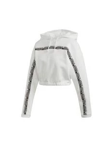 ADIDAS CROPPED HOODIE FELPA DONNA IN COTONE GARZATO