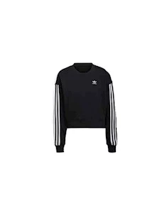 ADIDAS CROPPED SWEATSHIRT FELPA DONNA IN COTONE GARZATO