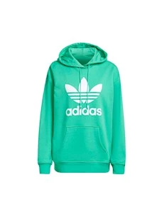 ADIDAS TREFOIL HOODIE FELPA DONNA IN COTONE GARZATO