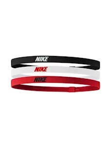 NIKE ELASTIC HAIRBANDS 3PK BK/WH/UR 