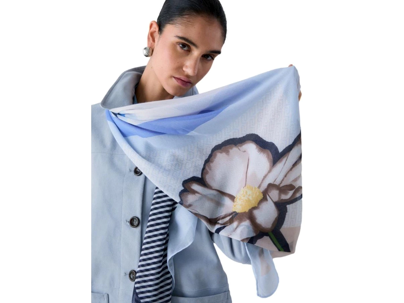 Foulard 120 x 120 colorblock Liu Jo