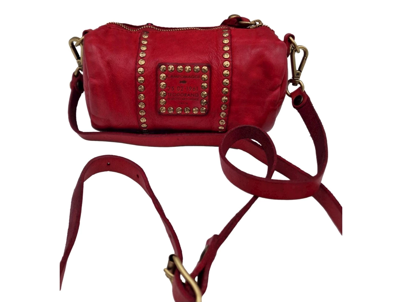 Tracollina in pelle c/strass Licia Campomaggi