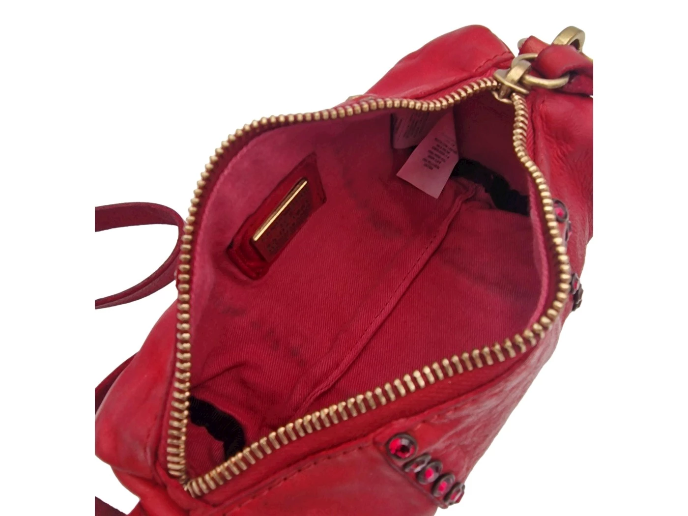 Tracollina in pelle c/strass Licia Campomaggi