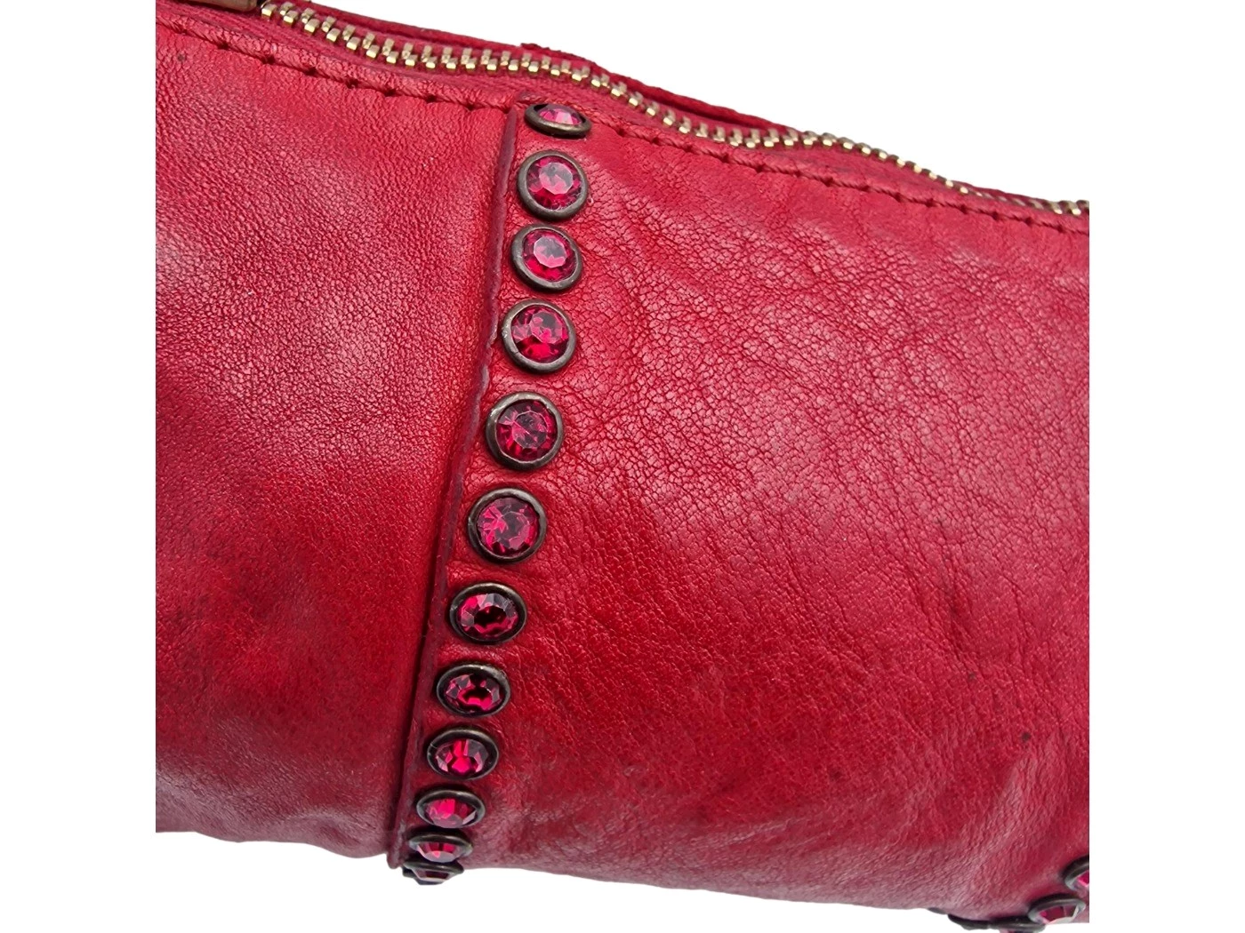 Tracollina in pelle c/strass Licia Campomaggi