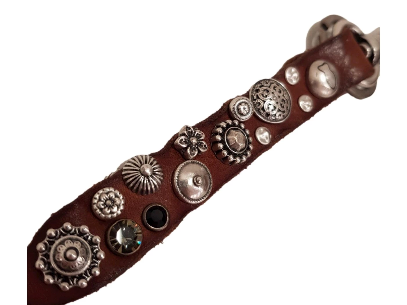 Portachiavi in pelle c/strass Campomaggi