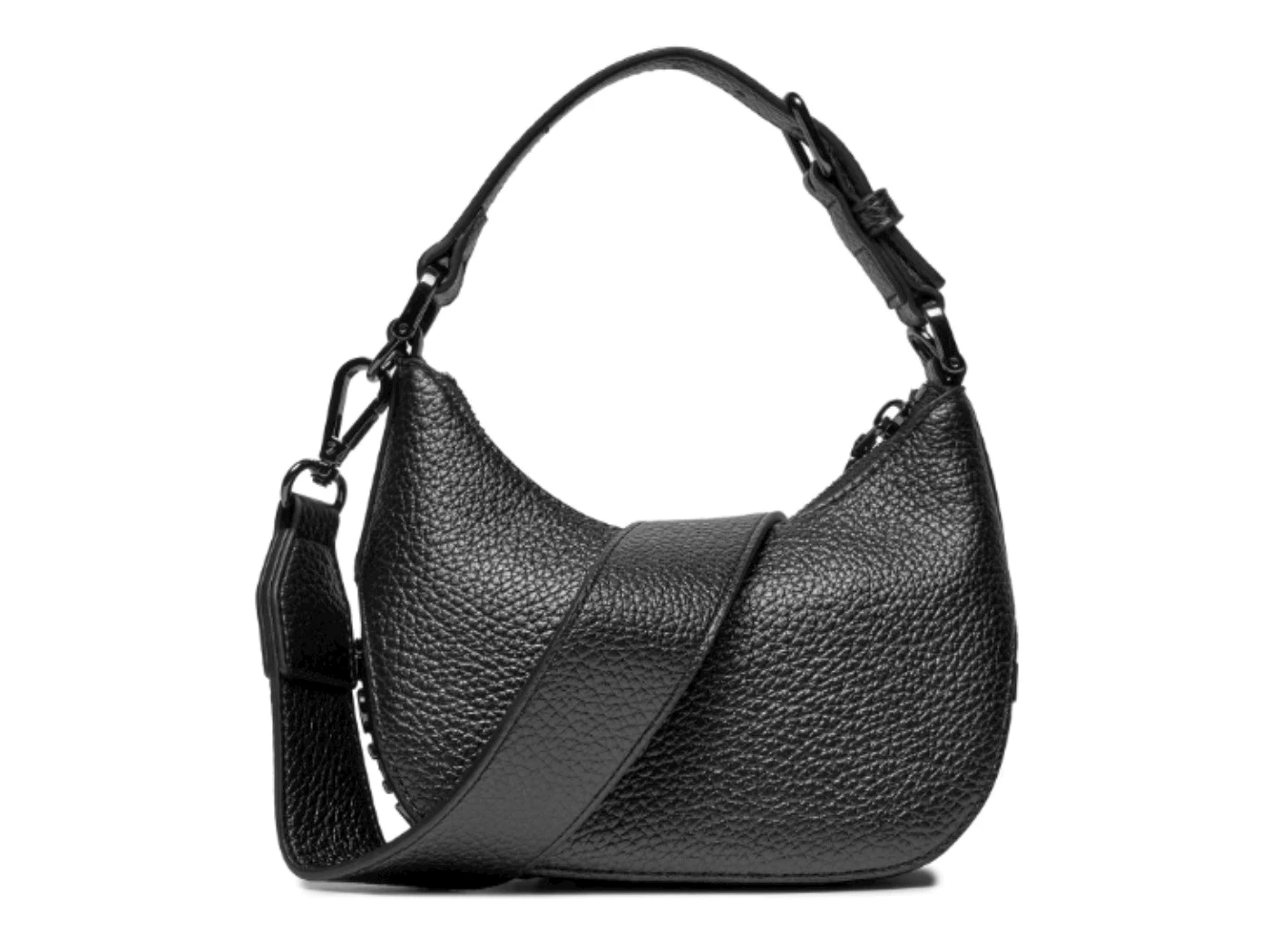 Borsa a Spalla Piccola Laminata c/Tracolla Love Moschino