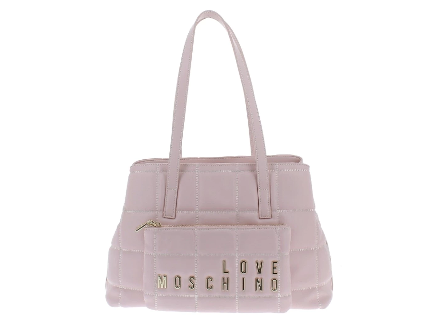 SHOPPING TRAPUNTATA C/TASCA C/ZIP LOVE MOSCHINO