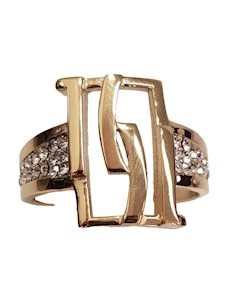 Anello Logo e Strass Lombard Str. Alviero Martini 1 Classe