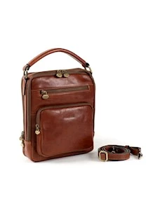 TRACOLLA C/ MANICO IN PELLE GIANNI CONTI