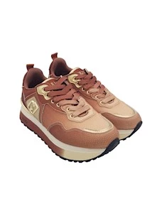 Sneaker in satin c/strass Maxi Wonder 01 Liu Jo