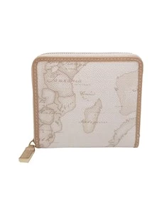 Portafoglio zip around piccolo Geo White Alviero Martini 1 Cla