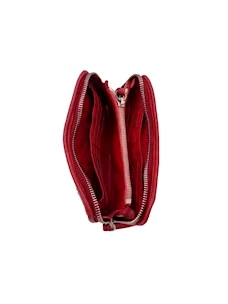 PORTAFOGLIO ZIP AROUND CON BORCHIE CAMPOMAGGI