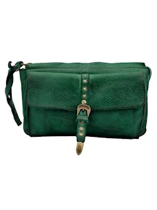 BUSTINO IN PELLE CON TASCHINA CAMPOMAGGI