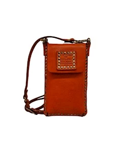 PORTACELLULARE IN PELLE CON RIVETTI CAMPOMAGGI