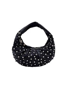 Borsa a mano in pelle con strass Bella di Notte Campomaggi