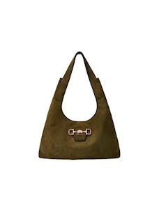 Borsa a spalla in suede Sunset Guess