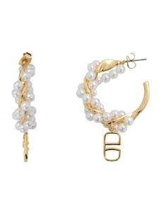 Orecchini a cerchio c/perline Alviero Martini 1 Classe