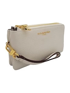 Portafoglio c/Doppia Zip in Pelle Wallis Nannini