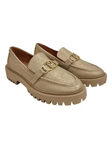 Mocassini in Pelle Laminata Cora 01 Liu Jo