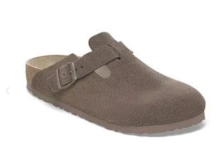 BIRKENSTOCK BOSTON concrete gray,suede leather\oiled