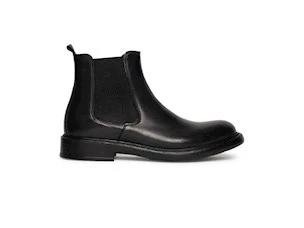 EXTON ANKLE BOOT IN BLACK TUSCAN CALFSKIN