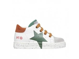 FALCOTTO SALAZAR 3 CALF\SUEDE WHITE-GREY-GREEN BOTTLE