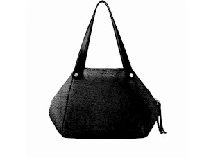 BORBONESE SHOPPING BAG L.DARK BLACK