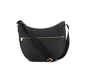 BORBONESE LUNA BAG MEDIUM DARK BLACK