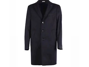 BRERAS BLACK WOOL COAT